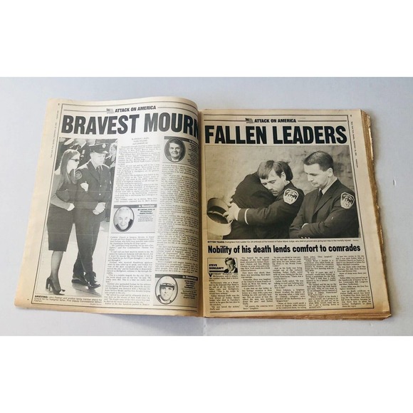 Vintage New York Post September 2001 Edition War WTC Attack on America NYPD FDNY - Picture 5 of 10